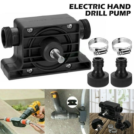 

THRENS Hand Electric Drill Pump Portable Durable Mini Electric Drill Pump Lightweight Self-Priming Powered Pump for Home Garden Outdoor