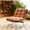 Brown, variant on Modern Accent Chair Tufted Leather with Polished Metal Frame, High Back Soft Padded Lounge Chair Versatile for Living Room, Office, Bedroom & Dining Space