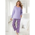 thumbnail image 5 of Dreams & Co. Plus Size Satin Trim Sleep Tee, 5 of 5