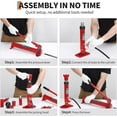 thumbnail image 3 of Garvee Portable Hydraulic Jack Kit, 4 Ton, With Storage Case, 4.6 ft Oil Hose, Red, 3 of 7