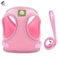 thumbnail image 3 of PULLIMORE No Choke Dog Harness Leash Set Adjustable Reflective Puppy Vest Harness for Small Dogs Cats (XS, Pink), 3 of 8
