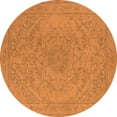 thumbnail image 1 of Ahgly Company Indoor Round Oriental Orange Industrial Area Rugs, 3' Round, 1 of 4