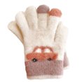 thumbnail image 2 of hengsof Kids Winter Gloves Toddler Warm Full Finger Knitted Mittens for Girls and Boys, 2 of 4