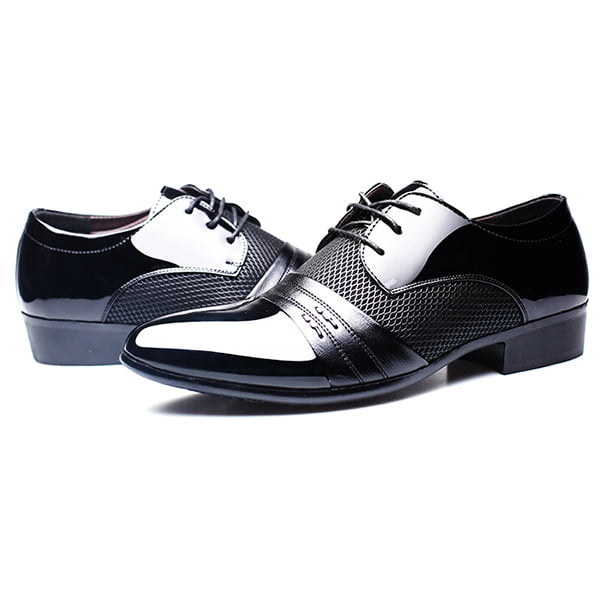 Mens Faux Leather Business Leisure Shoes Oxfords Slip on Party Pointy Toe Club L