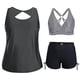 thumbnail image 2 of Traje de Baño de Corte Alto para las Mujeres Traje de Baño de Cintura Alta para las Mujeres Moda Color Sólido con Cojín de Pecho sin Soporte de Acero Traje de Baño Dividido con Cordón Suelto, 2 of 6