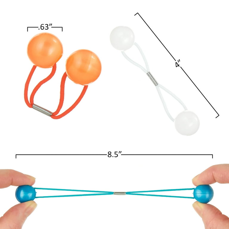 Expressions Marble Finish Twin Bead Ponytail - 24 PCS