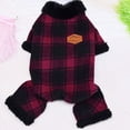 thumbnail image 5 of kladzum Dog Sweaters Dog Warm Shirt Plaid Four-Legged Clothing Fall and Winter New Clothing, Dog Sweaters, Small Dog Coat Warm Sweartershirts, 5 of 6