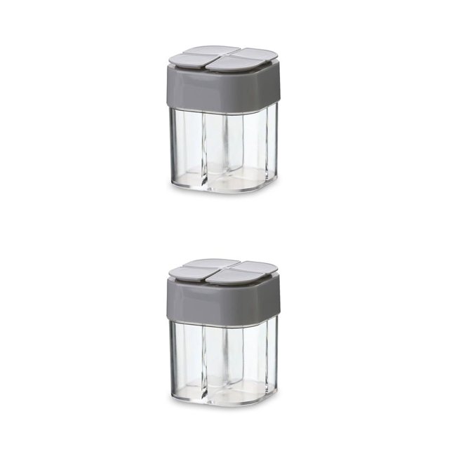 Dispensador de Salero Yuarrent 4 en 1 Gris 2piezas