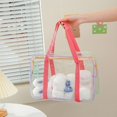 thumbnail image 2 of L Bolsa de cosméticos de viaje, bolsa de lavado transparente, bolsa de maquillaje tridimensional portátil, 2 of 4