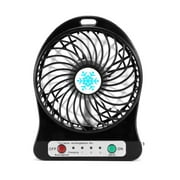 Mini USB Fan Portable Small Desk Pocket Handheld Air Rechargeable Fan with Flashlight