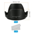 thumbnail image 2 of Uxcell 72mm Camera Lens Hood, Reversible Flower Lens Hood Protector with Cloth, 2 of 6