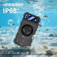 thumbnail image 3 of Funda de teléfono Mangix para iPhone 17 Air impermeable con pantalla negra, 3 of 8