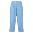 thumbnail image 5 of ClodeEU Women's Corduroy Elastic Waist Straight Leg Pants ,Casual Loose Trousers with Pockets ,Women's Plus M, 5 of 5