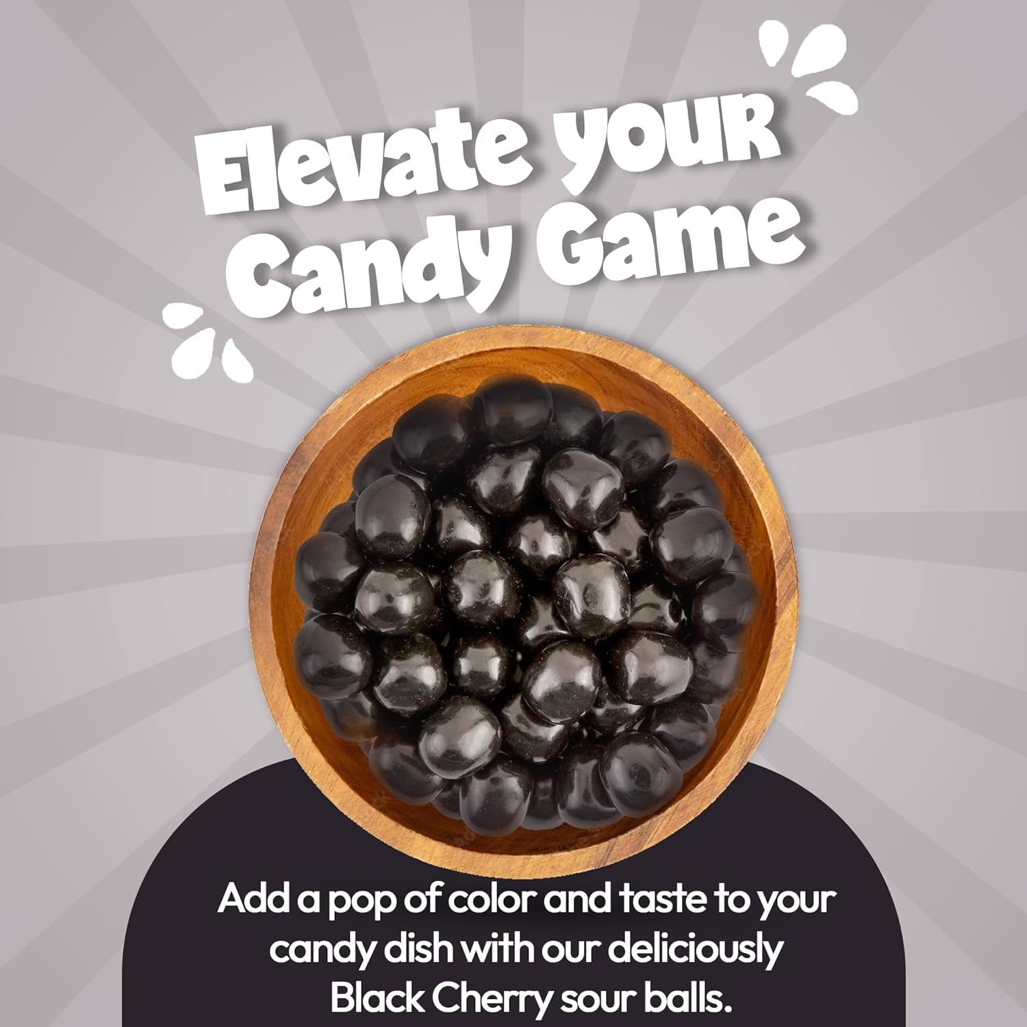 NY Spice Shop Assorted Black Cherry Sour Balls - 5 Pound - Healthy Snacks - Bulk Candy Balls - Assorted Candy Sour Balls