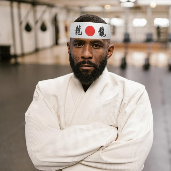 BESTOYARD White Breathable Cotton Japanese Headband Decorative Karate Band for Daily Use