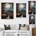 thumbnail image 4 of Designart "Gilded Edo Nights: Japanese Moonlight Landscapes" Japan Art Wall Art Prints, 4 of 7