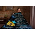 thumbnail image 5 of to My Daughter Sunflower Plush Throw Flannel Nap Blankets for Travel Picnic, Bed, Sofa Warm Cozy for All Seasons Personalized Festival Gift Teen (60"X50"), 5 of 6