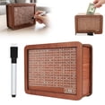 thumbnail image 1 of Caja de ahorros Yilia de madera con caja fuerte, 20 x 14,5 x 7,6 cm, 1 of 7