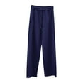 thumbnail image 3 of MuZeFu Straight Leg Sweatpants for Women Tall Women's Solid Color Sports Straight Leg Casual Pants, 3 of 3