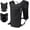 Black Style B, variant on Running Hydration Vest Pack, Lightweight Water Bottle Chest Bag with Phone Holder, Reflective Running Vest for Marathon Trail Running Hiking Cycling