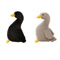 thumbnail image 1 of Jifengmusical - 2 muñecos de peluche para sofá, diseño de pato, para bebé 30cm Gris 30cm Negro, 1 of 9