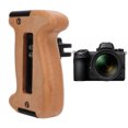 thumbnail image 4 of Camera Cage Handle Grip, Ergonomic Camera Wooden Handle Grip Strong Comfortable Grip Lightweight Portable Versatile With Cold Shoe Mount For DSLR Camera, 4 of 8