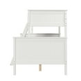 thumbnail image 3 of Linon Tilda Twin over Full Bunk Bed with Top Guard Rails in White Solid Wood, 3 of 7