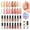 Pink Nude Paradise-04, variant on Nailshion Quick Air Dry Nail Polish Set, 16 Colors 10ML Rainbow Nail Polish with Clear Base Top Coat and 35Pcs Remover Pads Spring Summer Regular Nail Lacquer Gift for Women Girls
