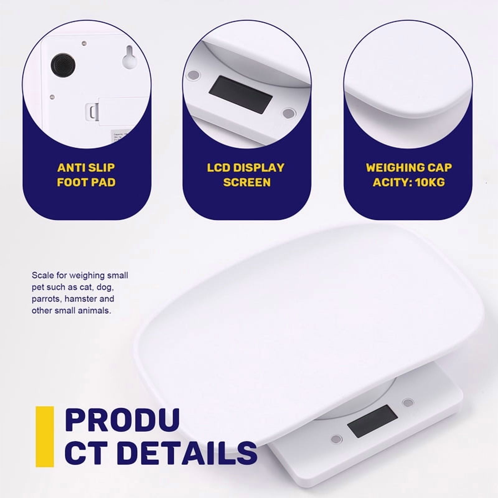Digital Scale Pet Electronic Weighing Scale Mini Grams Weight Balance Scak11206