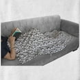 thumbnail image 6 of Floral Soft Flannel Fleece Throw Blanket, Composition of Flowers and Butterflies on a Plain Background, Cozy Plush for Indoor and Outdoor Use, 70" x 90", Charcoal Grey Pink White, by Ambesonne, 6 of 6