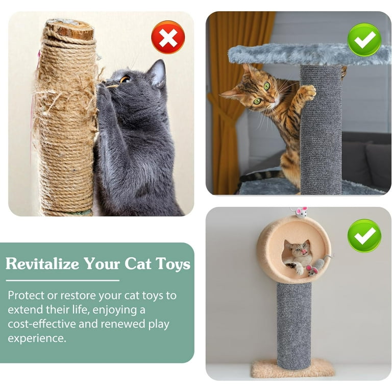 Lewondr Cat Scratch Mat, x Self-adhesive Cat