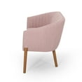 thumbnail image 4 of Noble House Nickolas Mid Century Fabric Upholstered Loveseat, Light Blush, 4 of 7