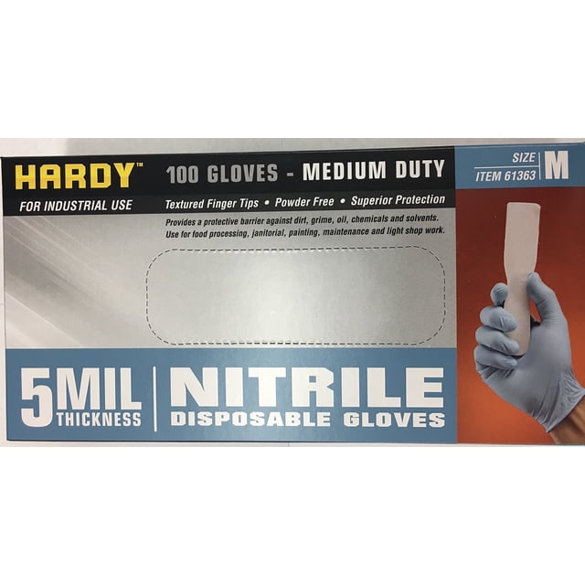 Guantes desechables de nitrilo, 5 ml, sin polvo, 100 unidades, medianos