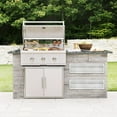 thumbnail image 2 of 30 W x 6.5H x 23D Inch Outdoor Kitchen Drawers, Stainless Steel BBQ Access Drawers, Flush Mount BBQ Drawers for BBQ Island or Grill Station, Silver, 2 of 7