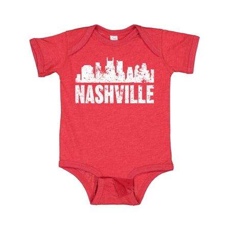 

Inktastic Nashville Skyline Grunge Gift Baby Boy or Baby Girl Bodysuit