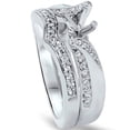thumbnail image 3 of Pompeii 1/4ct Diamond Engagement Mount Set 14K White Gold (G/H,SI1-SI2), 3 of 3