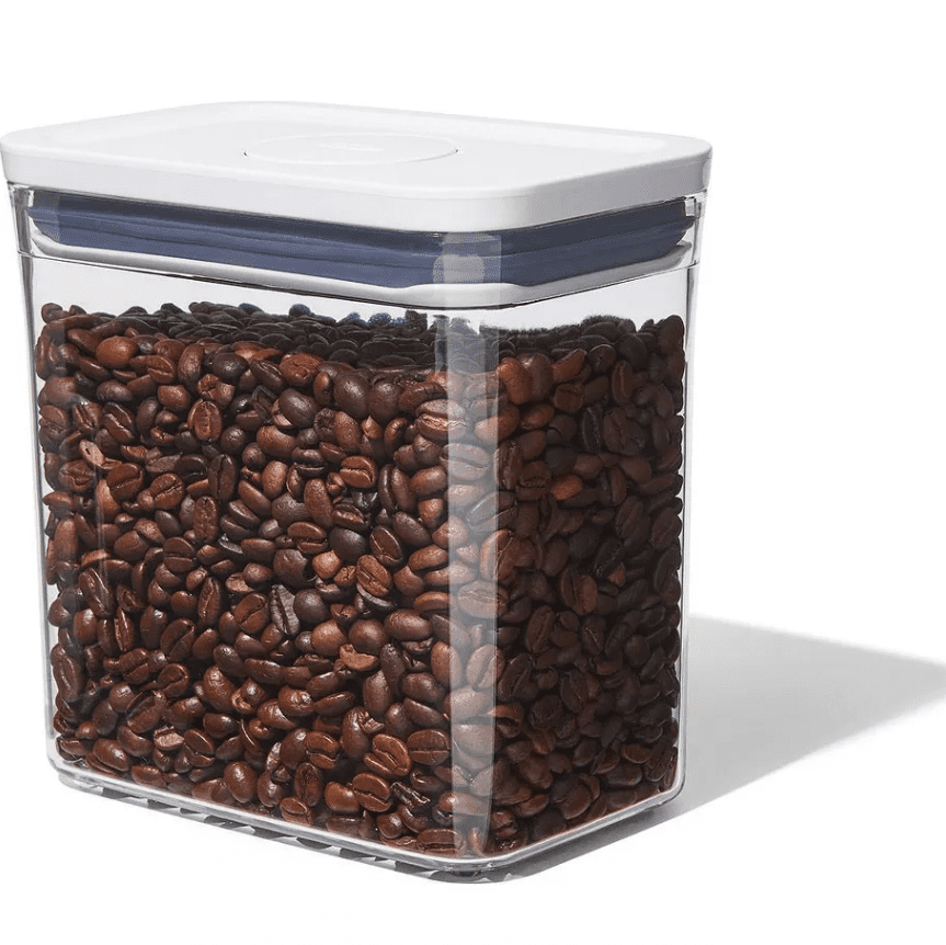 OXO POP 1.7qt Plastic Rectangle Tall Airtight Food Storage Container Clear: Dishwasher-Safe Pantry Organizer