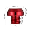 thumbnail image 2 of AURARMLET 6-Pack Aluminum Alloy Motorcycle Mirror Hole Plugs with CNC Screws for Stylish and Secure Motorcycle Accessories, 2 of 7