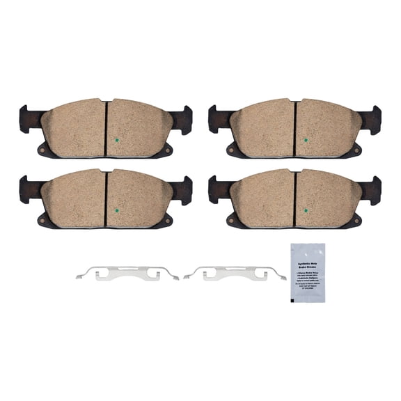 HUSCH Front Ceramic Brake Pad Kit D1818 Fit For 2019-2020 Ford Edge, For 2015-2020 Ford Edge, For 2017-2020 Lincoln Continental, For 2016-2018 Lincoln MKX