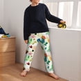 thumbnail image 5 of Pofeuu Floral Vintage Print Teenagers' Pajama Pants, Soft Lounge Pajama Pants with big pockets for Men Plaid Pj Bottoms-XS(5-6), 5 of 6