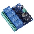 thumbnail image 2 of DC 12V ESP8266 ESP-01 4-Channel Relay Module WiFi Module for IoT Smart Home Mobile Phone APP Control, 2 of 5