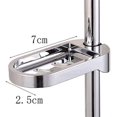 thumbnail image 2 of Jabonera para barra de ducha - Jabonera ajustable para barra de ducha, soporte para jabonera para barra de ducha, cocina, baño, orificio de 25 mm (plata, 2 piezas) Vhermosa Fiesta y Decoración, 2 of 5