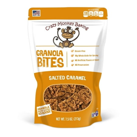 Crazy Monkey Salted Caramel Granola Bites 7.5 oz.