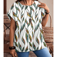 thumbnail image 4 of SOMER Plus Size Women Blouses Crew Neck Short Sleeve Summer Shrit Dressy Casual Tops, 4 of 7