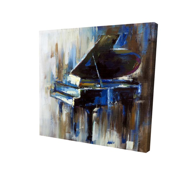 piano à Queue Abstrait - 36"x36 Pouces Toile - Impression sur Demande