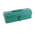thumbnail image 1 of Tool Box, Large Capacity Tool Storage Container with Metal Latch Closure, Green Tool Organizer Tool Organization Chest for Home Mens Gifts 35cmx11cmx14cm, 1 of 10