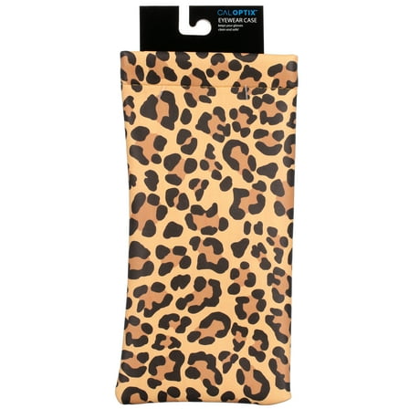 Caloptix Unisex Leopard print Sqeezer Eyeglass Case
