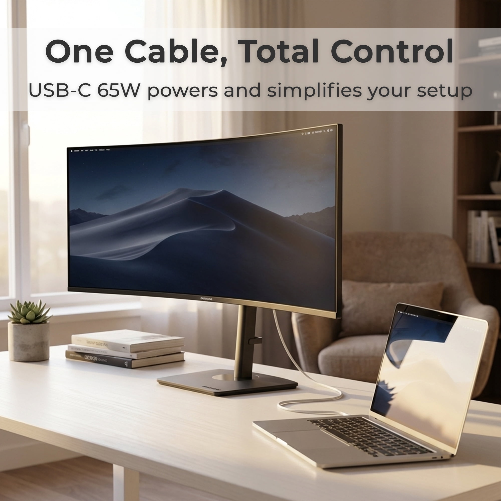 Deco Gear 49” DQHD Curved Ultrawide Gaming Monitor 165Hz USB-C KVM