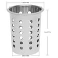 thumbnail image 5 of 8 Holes Cylinder Flatware Silverware Utensil Holder Organizer Caddy, Stainless Steel Countertop Silverware Organizer for Restaurant Hotel Buffet, 5 of 7