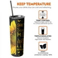 thumbnail image 7 of Sunflower Tumbler 20 Oz Travel Coffee Mug Sunflower Print Skinny Tumblers with Lid and Straw Stainless Steel Insulated Coffee Cups Gift for Sunflower Lover, 7 of 7